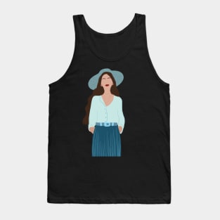 Woman at the beach 3 Tank Top